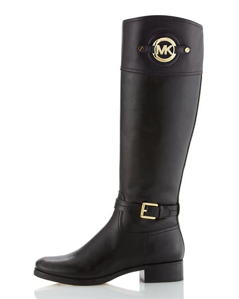 michael kors stockard leather riding boot|Michael Kors cowboy boots.